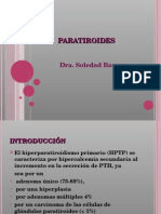 Paratiroides: Diagnóstico e historia natural del hiper e hipoparatiroidismo