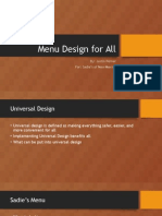 menu design for all power point