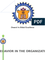 Behavior in The Organization
