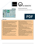 Instruction Sheet 735 3101: Industrial Frequency Converter 400 V (735 3101)