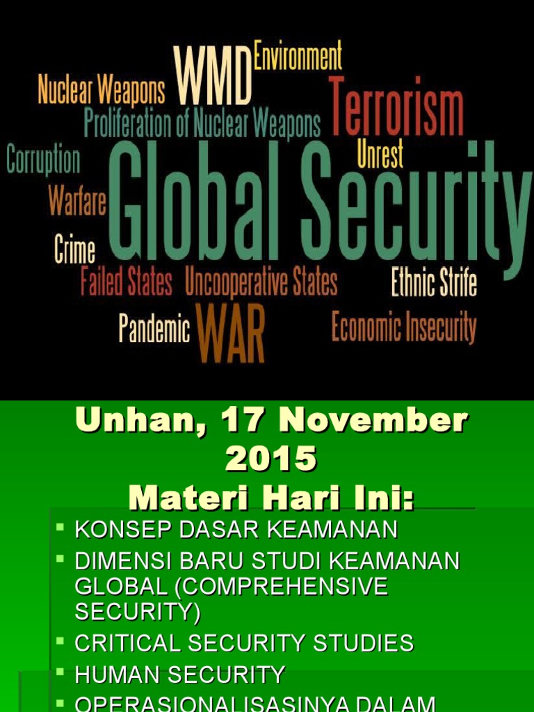 Global Security | PDF | Organisasi Non Pemerintah | Militer