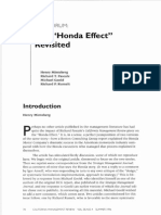 The Honda Effect Revisited