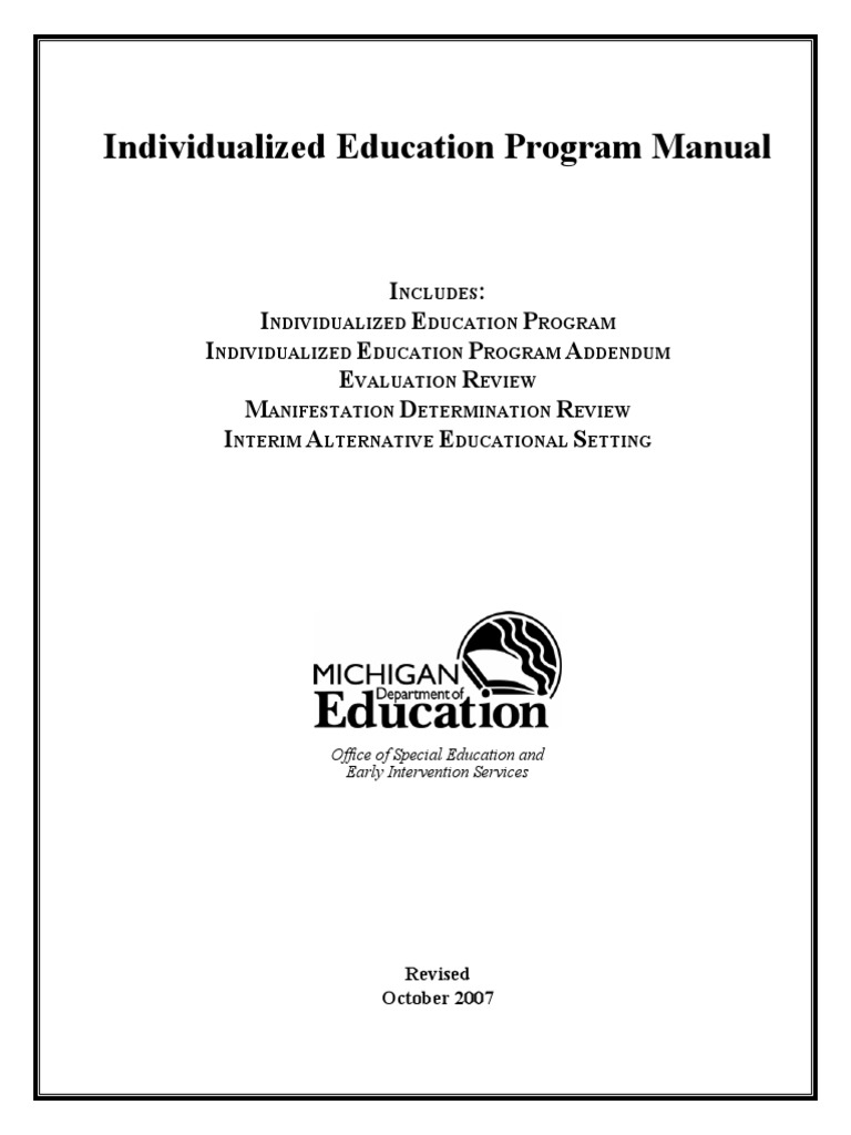 Individualized Education Program Guide | PDF | Individualized Education ...