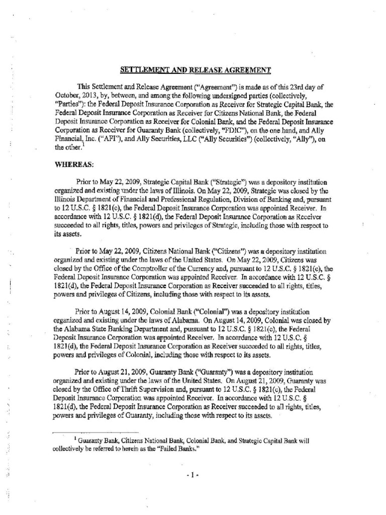 FDIC v. Ally Financial Download Free PDF Federal Deposit Insurance