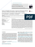 IDrying of Shrinkable Food Products: Appraisal of Deformation Behavior and Moisture Diffusivity Estimation Under Isotropic Shrinkage