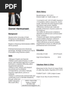 Resume-Daniel Hermansen