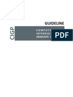 Guideline: Computational Interdisciplinary Graduate Programs