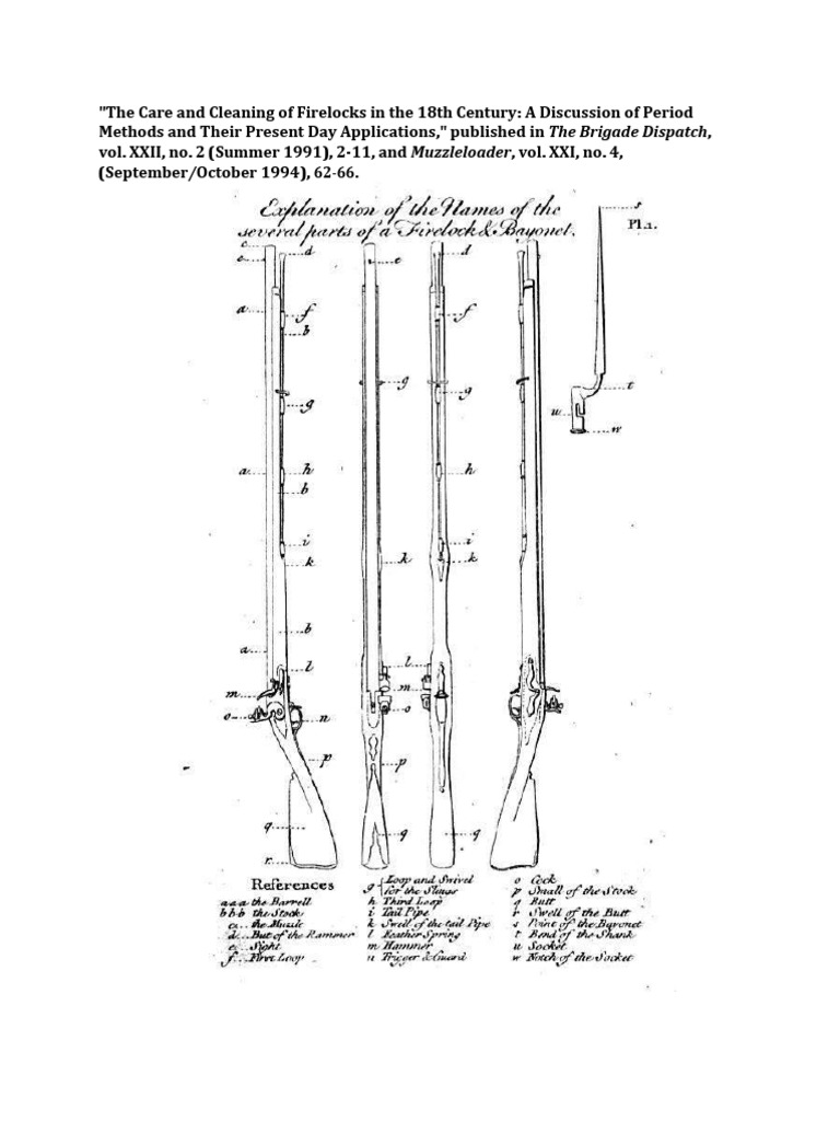 Care of 18th Century Firelocks | PDF | Musket | Tent