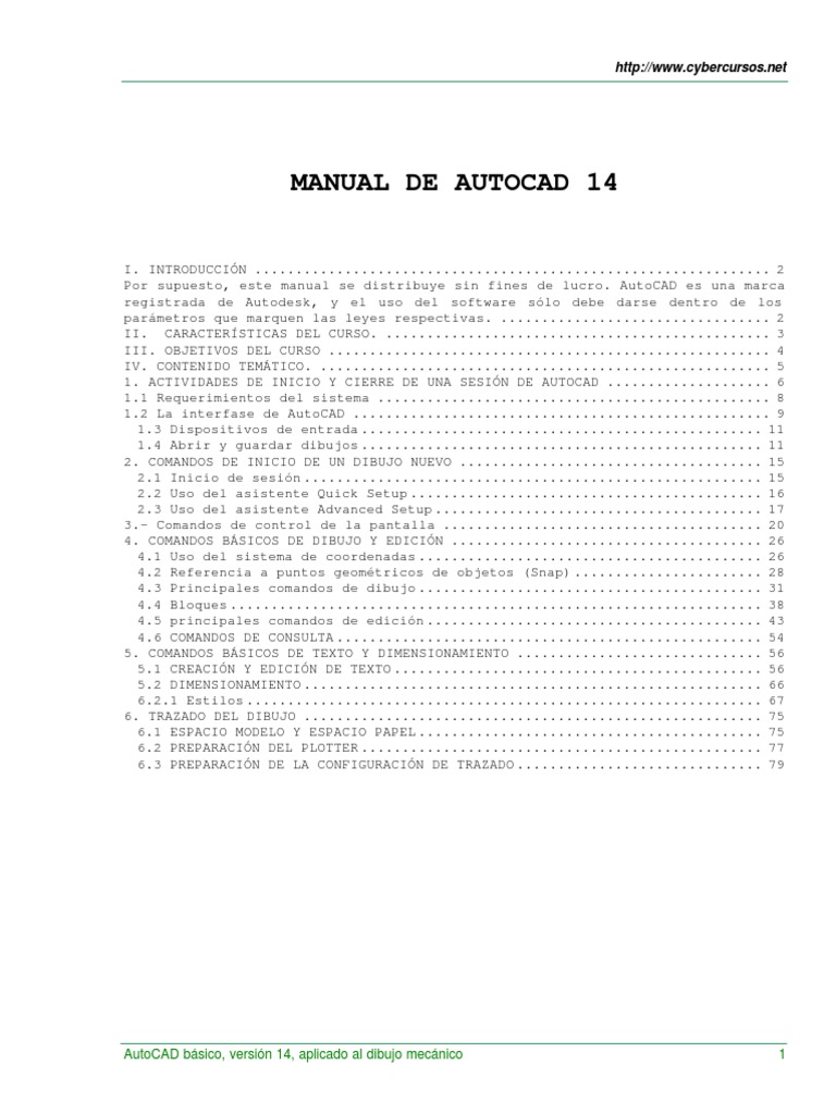 Autocad R14 | PDF | Ventana (informática) | Dibujo