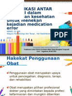 Interprofesional Dan Pencegahan Medication Eror