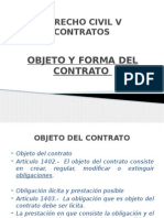 Objeto y Forma Del Contrato