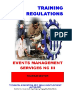 TR Events Mgt Services NC III