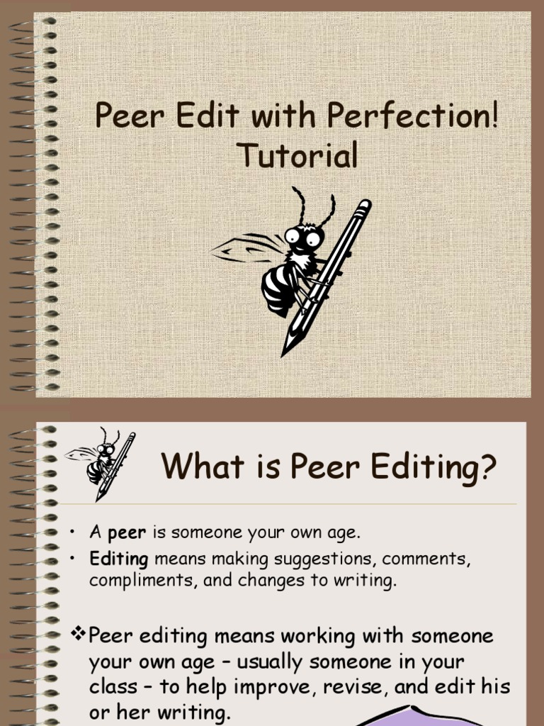 Peer Editing | PDF | Ellipsis | Communication