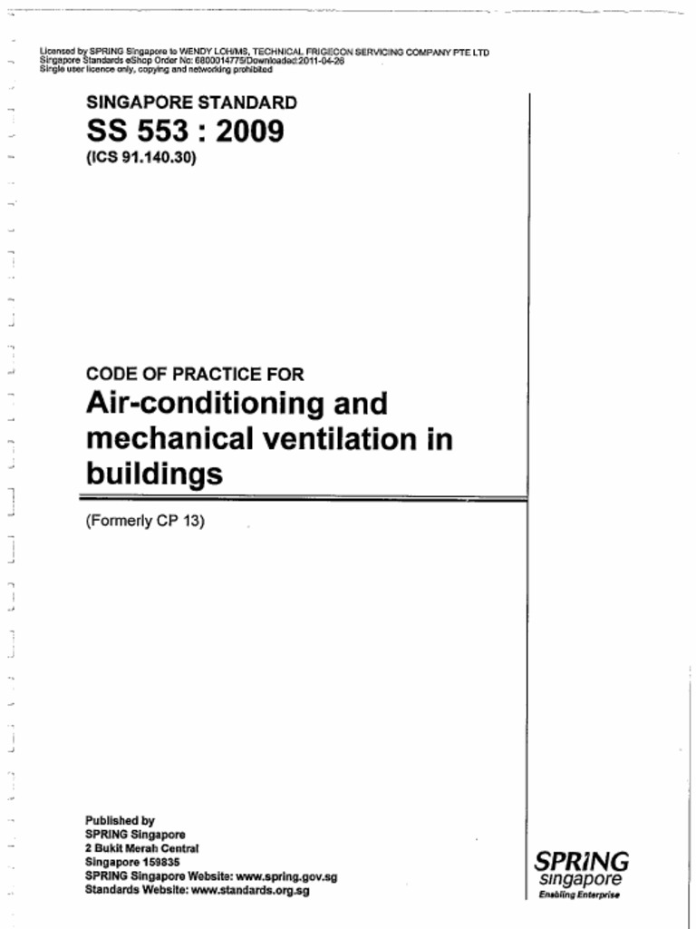 ..Code of Practice For ACMV.. | PDF