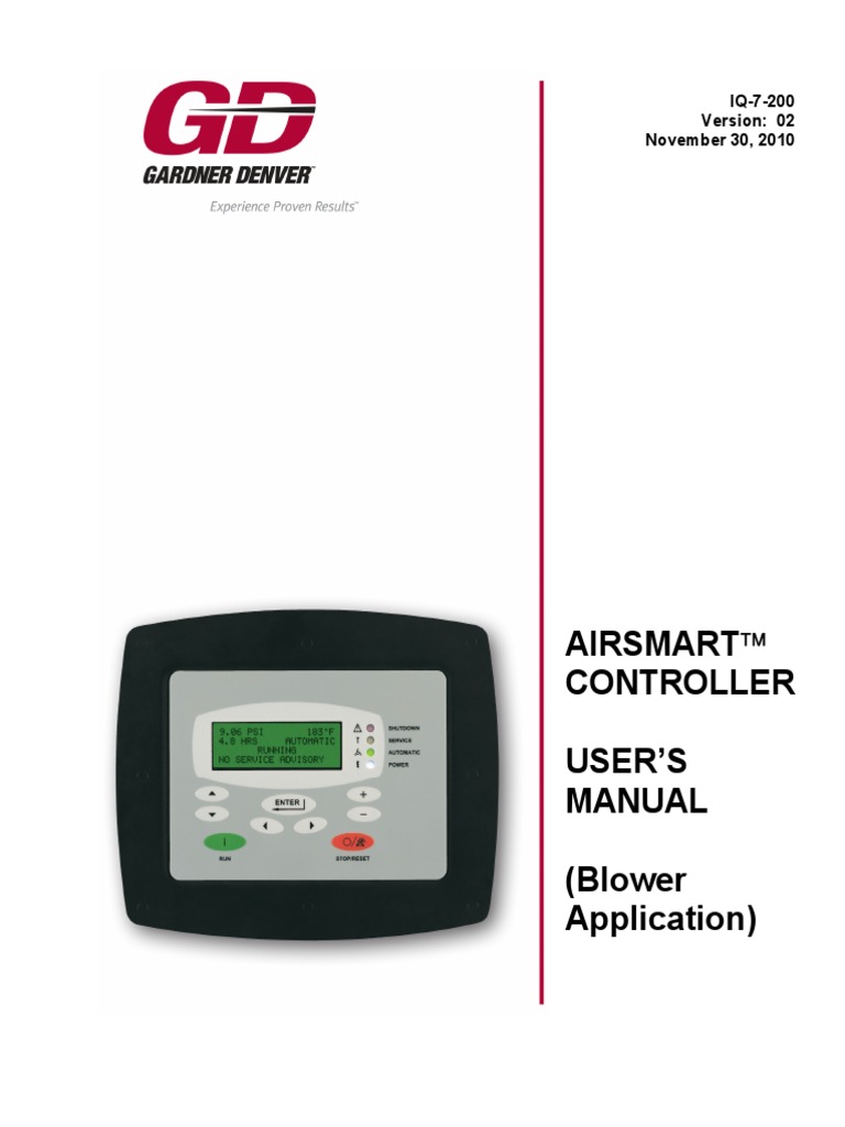 AirSmart Controller User Manual | PDF | Menu (Computing) | Electric Motor