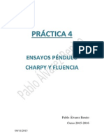 Informe Ensayos Péndulo Charpy y Fluencia