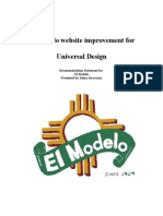 El Modelo Website Improvement For Universal Design