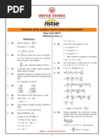 NSTSE Class 6 Solution