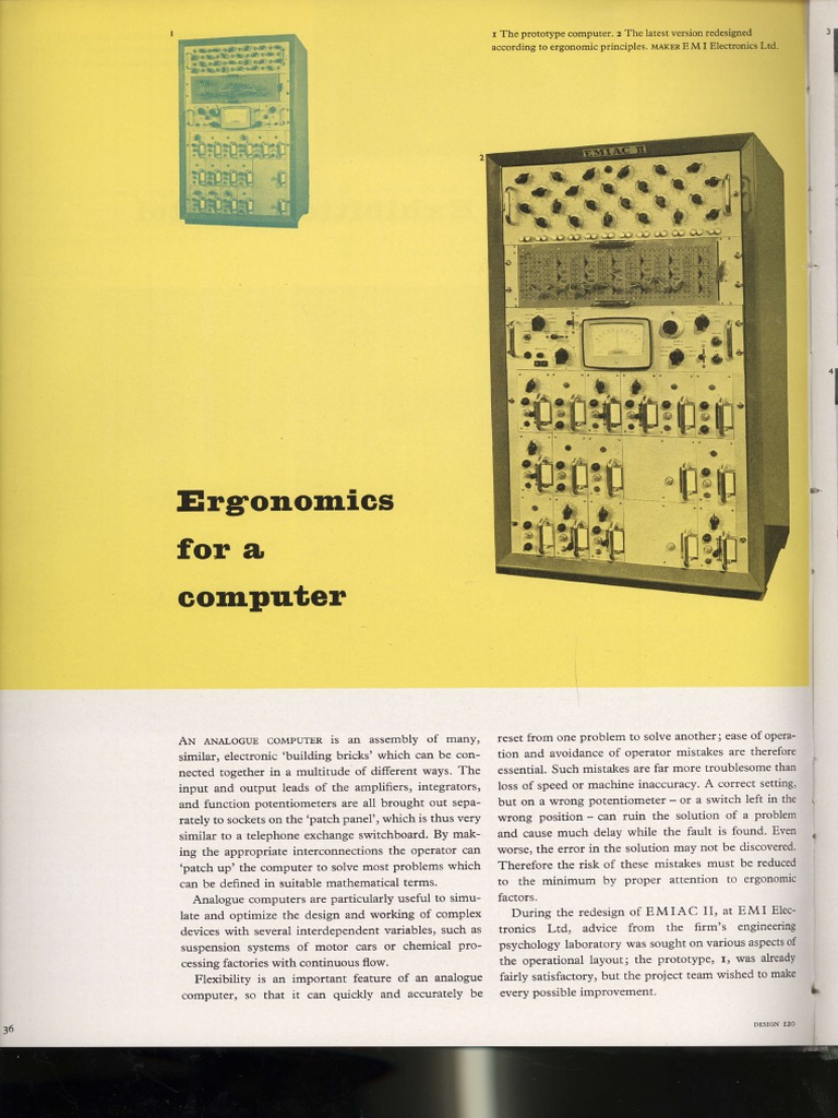 Ergonomics For A Computer | PDF | Human Factors And Ergonomics | Equipment