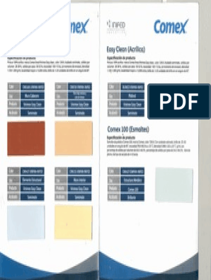 Colores en Comex | PDF | Cantidades fisicas | Cantidad