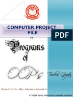 Computer Project File: Pt. Deen Dayal Upadhyaya Sanatan Dharma Vidhyalaya, Kanpur