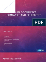 Indian E-Commerce Companies and Celebrities