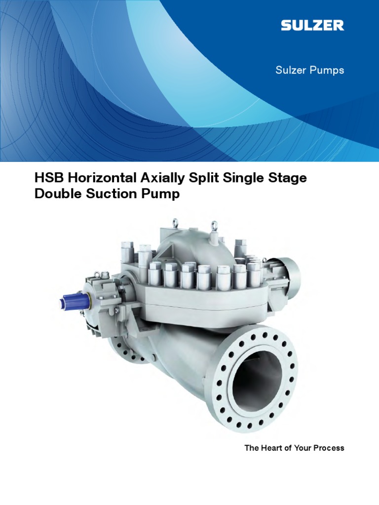 HSB Horizontal Axially Split Single StageDoubleSuctionPump E00608 | PDF ...