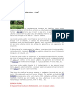 Qué Diferencia Hay Entre Urbano y Rural