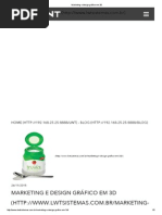 Marketing e Design Gráfico Em 3D