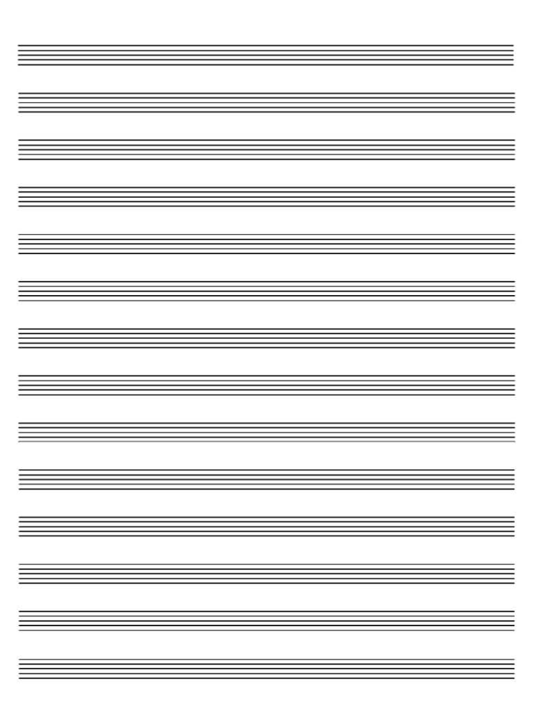 Blank music sheet (pdf)