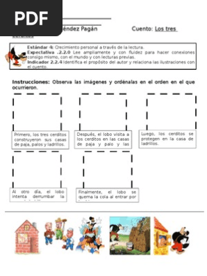 Orden De Sucesos Los Tres Cerditos Pdf