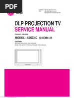 LG DLP TV 52sx4d SERVICE MANUAL