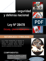Ley 28478 Sistema de Seguridad y Defensa Nacional