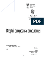 Dreptul European Al Concurenţei