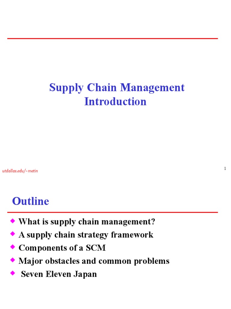 Supply Chain and E-Commerce | PDF | Supply Chain Management | Point Of Sale