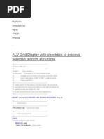 ALV Grid Display With Checkbox To Process Selected Records at Runtime