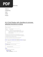 ALV Grid Display With Checkbox To Process Selected Records at Runtime