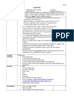 General Learning Outcomes Specific Leaning Outcomes: Lesson Plan