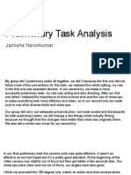 Preliminary Task Analysis