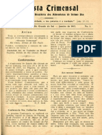 Revista Adventista - Edição de Janeiro de 1907 - p. 01 - Capa