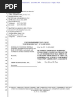 Emergency Motion On New Uber Arbitration Clause-12!11!15