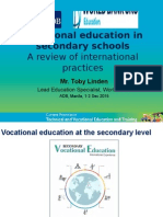 Vocational Education in Secondary Schools : A Review of International Practices