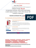 (FREE) Braindump2go Latest 70-516 PDF 100% Pass Guaranteed 41-50