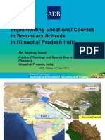 Implementing Vocational Courses in Secondary Schools in Himachal Pradesh India
