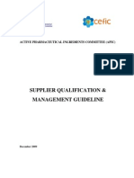 Guideline supplier qualification