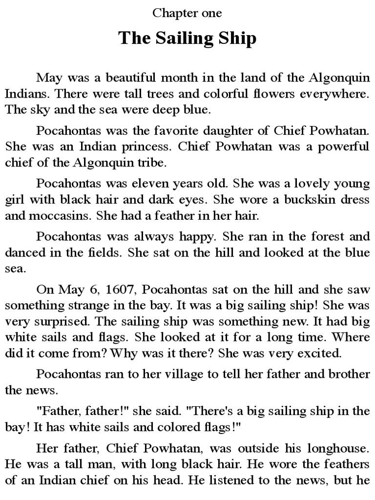 The True Story of Pocahontas-Kelly Reinhart | PDF | Jamestown, Virginia