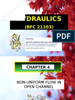 Chapter 4 - Non-Uniform Flow in Open Channel