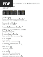 Early Sunsets Over Monroeville Uke Tab by My Chemical Romance