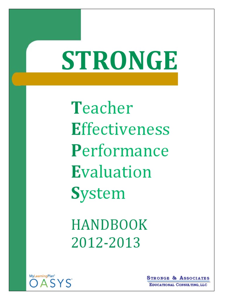 Teacher Effectiveness Performance Evaluation Download Free Pdf