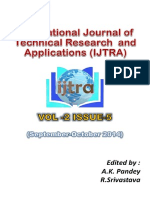 International Journal of Technical Research And Applications(IJTRA ...